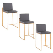 Lumi Source Fuji contemporary high back stylish counter stool with sleek design and modern finish, perfect for kitchen or bar area.