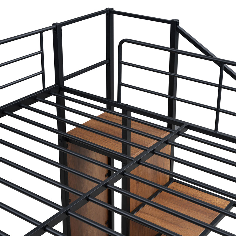 Bunk Bed With Lateral Storage Ladder And Wardrobe - R&R Furniture Gallery (Fountain Valley, CA)