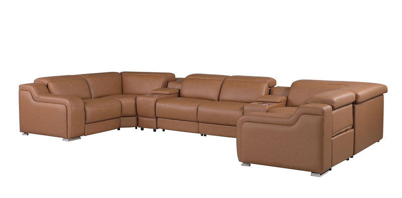 1116 - 8-Piece U-Shaped Sectional Sofa In With 4 Power Recliners & Power Headrest