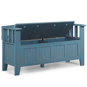 Acadian - Entryway Storage Bench, Handcrafted - R&R Furniture Gallery (Fountain Valley, CA)