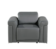 1126 - Top Grain Power Reclining Italian Leather Chair - R&R Furniture Gallery (Fountain Valley, CA)