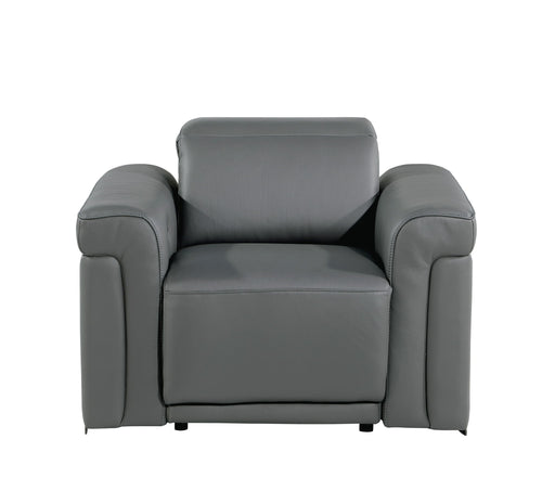 1126 - Top Grain Power Reclining Italian Leather Chair - R&R Furniture Gallery (Fountain Valley, CA)