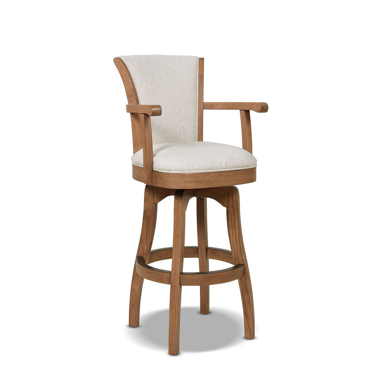 Williams - Swivel Bar Stool With Armrests - R&R Furniture Gallery (Fountain Valley, CA)