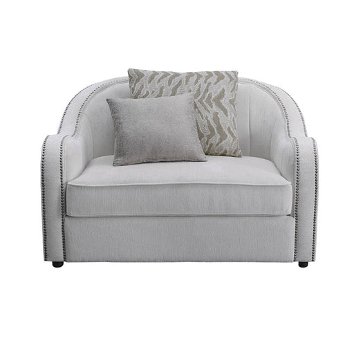 Mahler - Chair With 2 Pillows - Beige Linen - R&R Furniture Gallery (Fountain Valley, CA)
