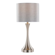 Set of two Lumi Source Lenuxe contemporary table lamps with built-in USB ports, featuring sleek modern design and adjustable shades.