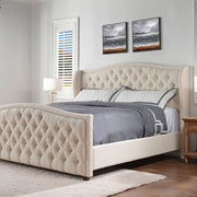 Marcella - Upholstered Shelter Headboard Bed Set - R&R Furniture Gallery (Fountain Valley, CA)