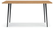 Gretlynn - Rectangular Dining Room Table - Black / Natural - R&R Furniture Gallery (Fountain Valley, CA)