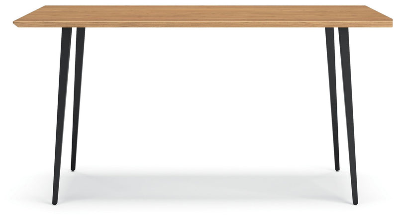Gretlynn - Rectangular Dining Room Table - Black / Natural - R&R Furniture Gallery (Fountain Valley, CA)