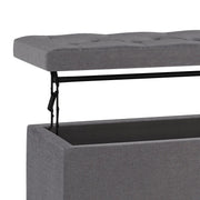 Hamilton - Upholstered Lift Top Rectangular Storage Ottoman - R&R Furniture Gallery (Fountain Valley, CA)