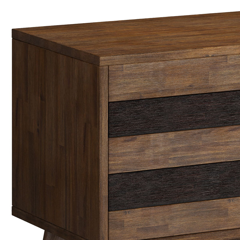 Clarkson - Low TV Stand - Rustic Natural Aged Brown - R&R Furniture Gallery (Fountain Valley, CA)