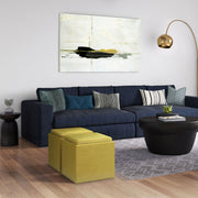 Rockwood - Upholstered Cube Storage Ottoman With Tray - R&R Furniture Gallery (Fountain Valley, CA)