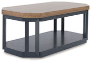 Landocken - Occasional Table Set (Set of 3) - Brown / Blue - R&R Furniture Gallery (Fountain Valley, CA)