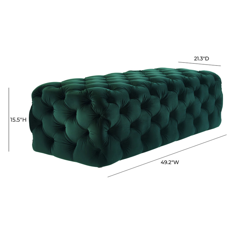 Kaylee - Velvet Ottoman - R&R Furniture Gallery (Fountain Valley, CA)