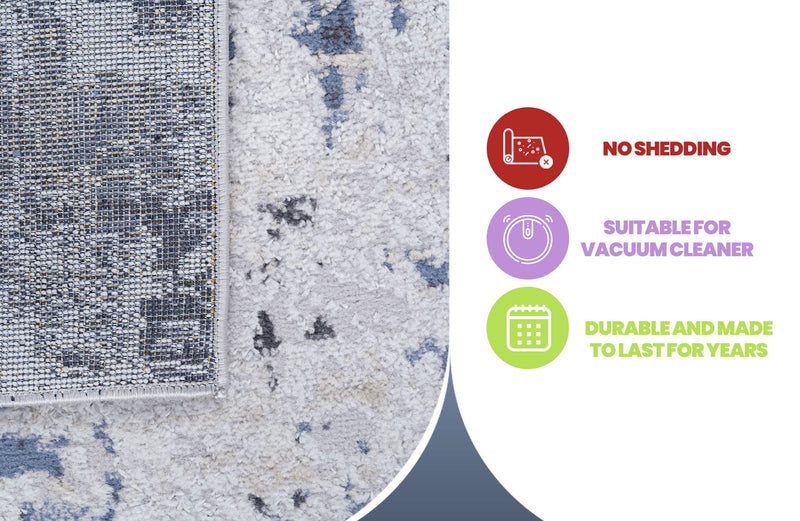 Payas - 6' X 9' Abstract Area Rug - Gray
