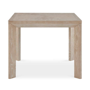 Noval - Square Dining Game Table - White / Woodtone