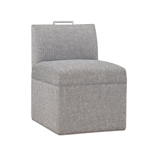 Della - Upholstered Castered Chair - Gray - R&R Furniture Gallery (Fountain Valley, CA)