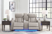 Boyington - Power Reclining Loveseat With Console/Adj Hdrst - R&R Furniture Gallery (Fountain Valley, CA)