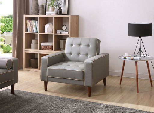 Glory Furniture Andrews chair bed futon chair with wooden frame and cushioned seating, convertible into a bed for versatile comfort.