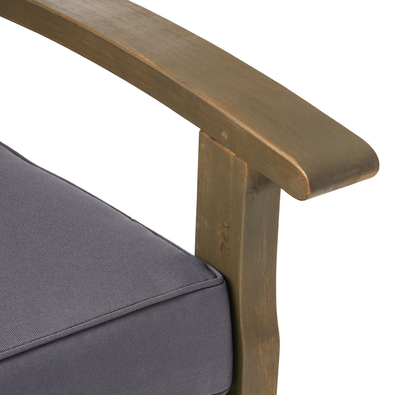 Peyton Club Chair Outdoor Seating Acacia Wood 32.25 X 28.00 X 31.25" - R&R Furniture Gallery (Fountain Valley, CA)