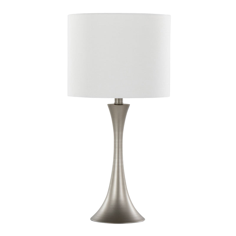Lumi Source Lenuxe contemporary table lamp set with sleek modern design, featuring two stylish lamps on a minimalist surface.