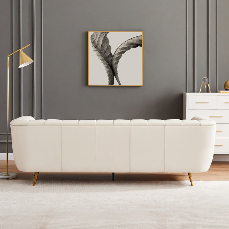 Lamattina - Genuine Italian Channel Tufted Sofa - R&R Furniture Gallery (Fountain Valley, CA)