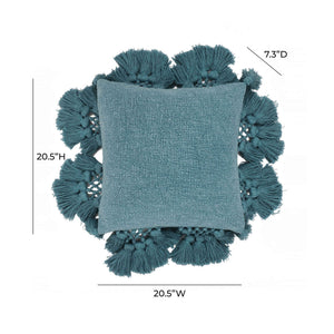 Stone Washed - Cotton Tasseled Pillow - R&R Furniture Gallery (Fountain Valley, CA)
