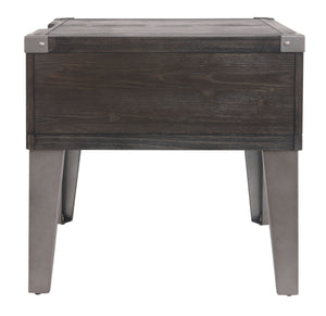 Todoe - Rectangular End Table - Dark Gray - R&R Furniture Gallery (Fountain Valley, CA)