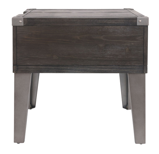 Todoe - Rectangular End Table - Dark Gray - R&R Furniture Gallery (Fountain Valley, CA)