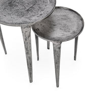 Elinor - Nesting Accent Tables (Set of 2) - Nickle - R&R Furniture Gallery (Fountain Valley, CA)