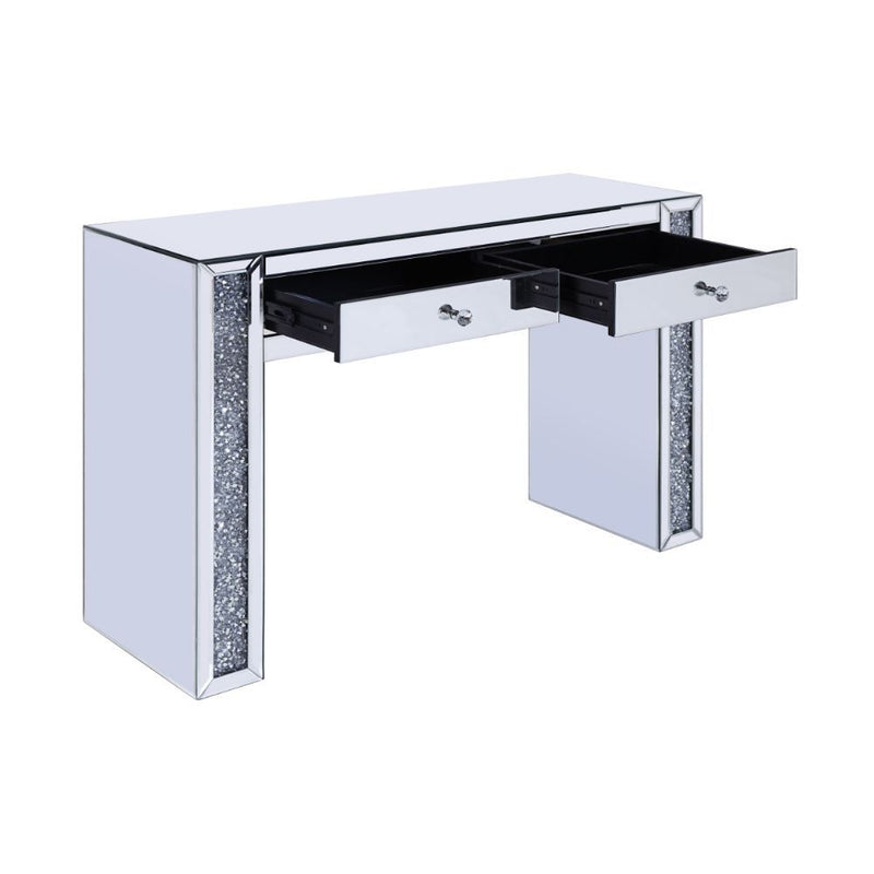 Noralie - Vanity Desk - Faux Diamonds & Mirrored - R&R Furniture Gallery (Fountain Valley, CA)