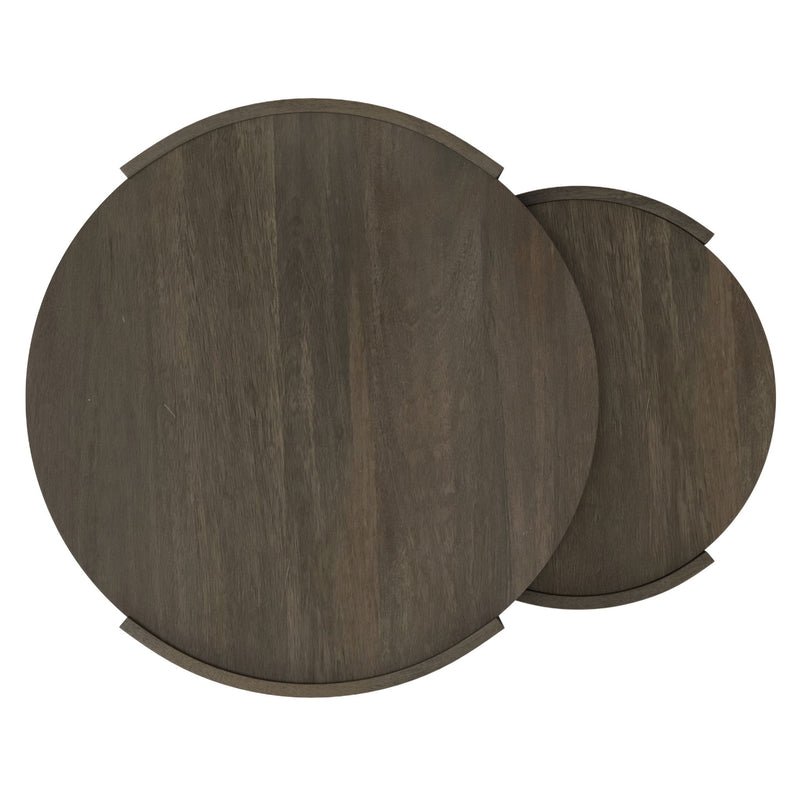 Robin - 2 Piece Nesting Table - Gray - R&R Furniture Gallery (Fountain Valley, CA)