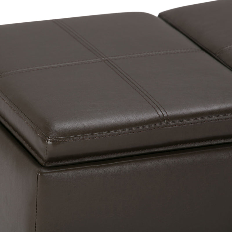 Avalon - Upholstered Storage Ottoman - R&R Furniture Gallery (Fountain Valley, CA)