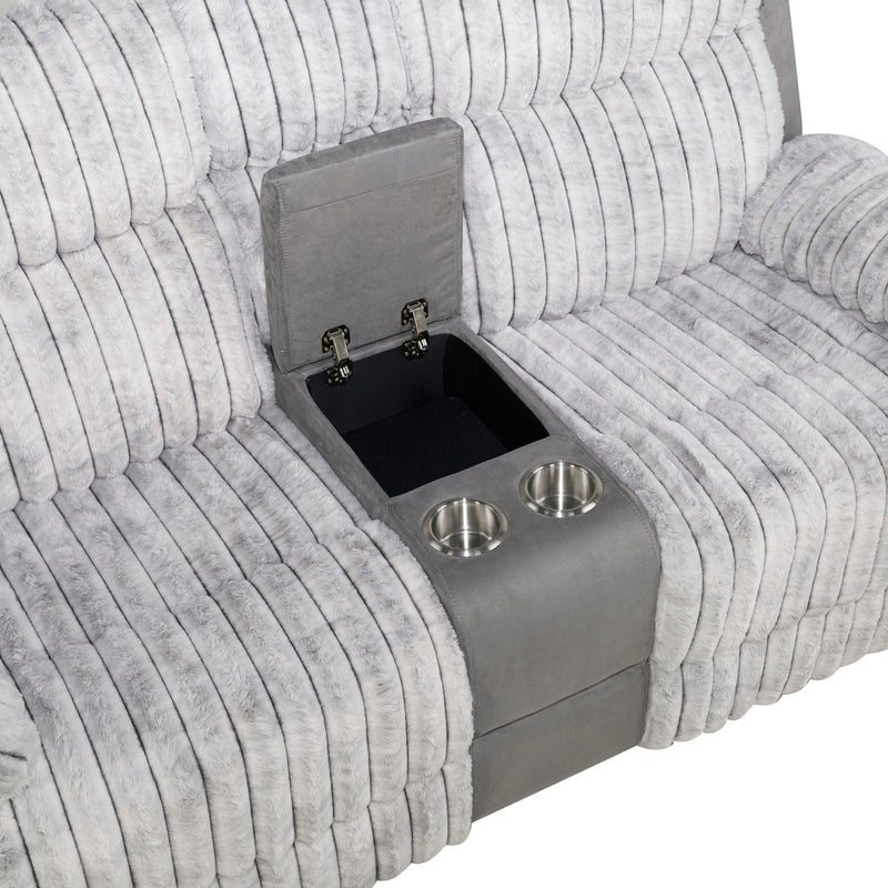 Bruni - Console Reclining Loveseat With Manual Recline - R&R Furniture Gallery (Fountain Valley, CA)