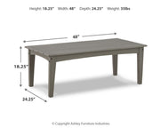 Visola - Rectangular Cocktail Table - Gray - R&R Furniture Gallery (Fountain Valley, CA)