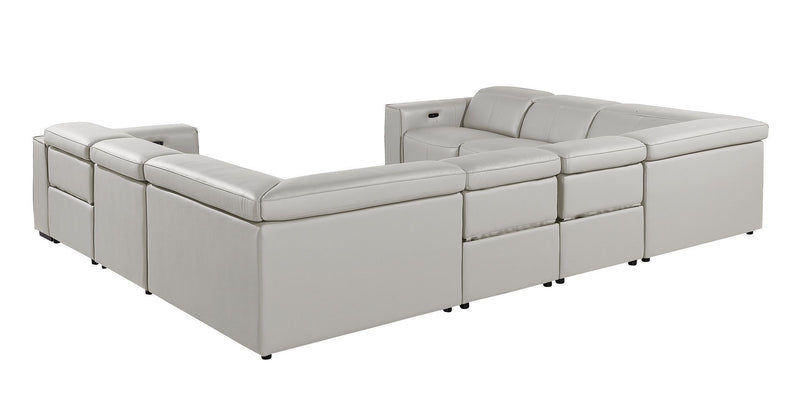 1224 - 8-Piece U-Shaped Sectional Sofa In With 4 Power Recliners & Power Headrests