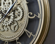 Gilover - Wall Clock - Champagne Finish - R&R Furniture Gallery (Fountain Valley, CA)