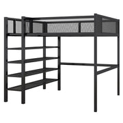 Loft Bed With 4 Tier Shelves And Storage - R&R Furniture Gallery (Fountain Valley, CA)