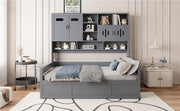 Daybed With All-In-One Cabinet And Shelf - R&R Furniture Gallery (Fountain Valley, CA)