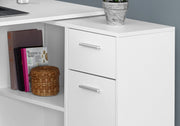 Computer Desk, Home Office, Corner, Storage Drawers, L Shape, Contemporary & Modern - R&R Furniture Gallery (Fountain Valley, CA)