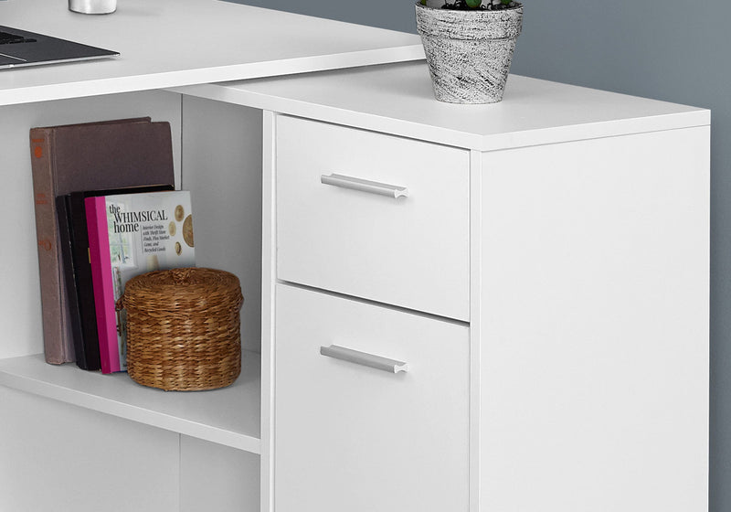 Computer Desk, Home Office, Corner, Storage Drawers, L Shape, Contemporary & Modern - R&R Furniture Gallery (Fountain Valley, CA)