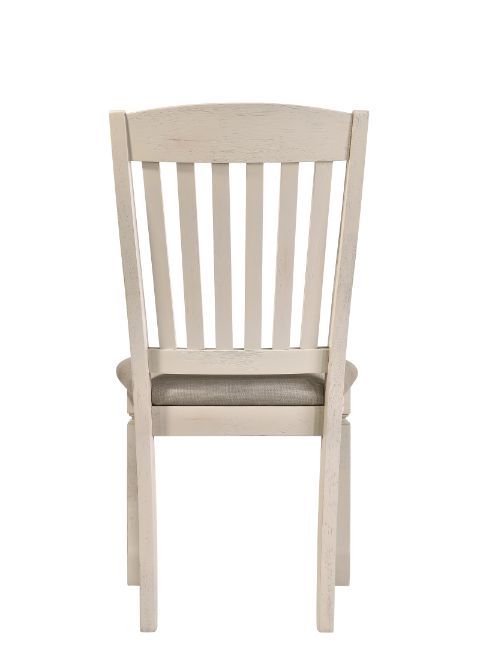 Fedele - Side Chair (Set of 2) - Tan Fabric & Cream - R&R Furniture Gallery (Fountain Valley, CA)