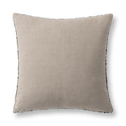 Black and ivory Villa Classics Porter 22-inch accent pillow by Classic Home featuring a stylish decorative design.