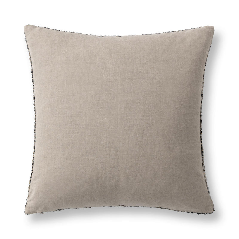 Black and ivory Villa Classics Porter 22-inch accent pillow by Classic Home featuring a stylish decorative design.