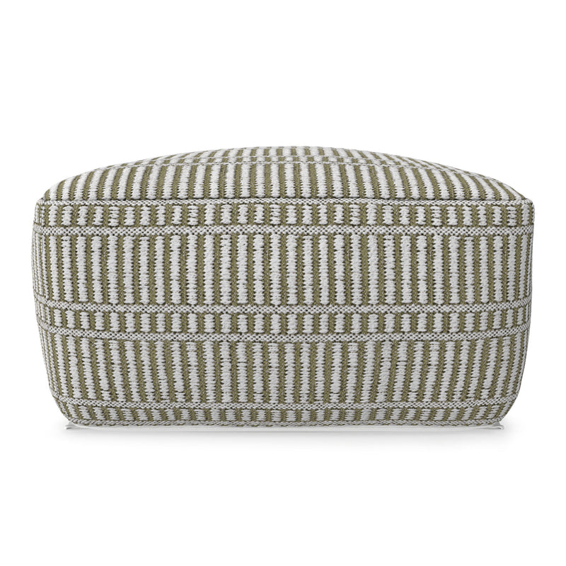 Safford - Square Outdoor / Indoor Pouf - R&R Furniture Gallery (Fountain Valley, CA)