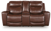 Next Move - Power Reclining Loveseat With Console / Adjustable Headrest - R&R Furniture Gallery (Fountain Valley, CA)
