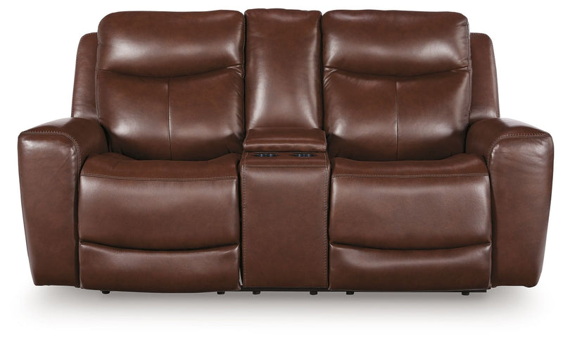 Next Move - Power Reclining Loveseat With Console / Adjustable Headrest - R&R Furniture Gallery (Fountain Valley, CA)