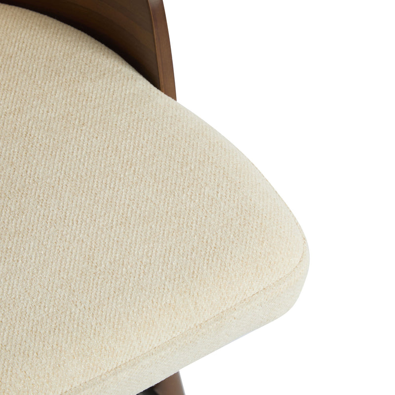 Pair of Noble House Como indoor wood barstools with natural finish, featuring simple square seats and sturdy wooden legs