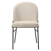 Lark - Side Chair (Set of 2) - White / Black - R&R Furniture Gallery (Fountain Valley, CA)