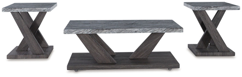 Bensonale - Occasional Table Set (Set of 3) - Brown / Gray - R&R Furniture Gallery (Fountain Valley, CA)