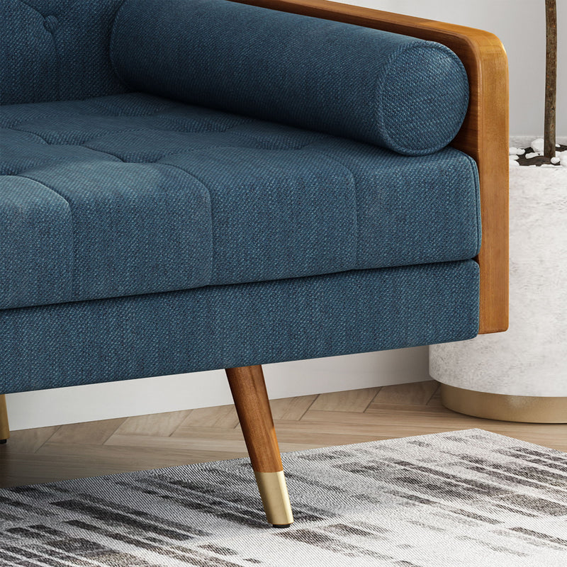 Aidan - Mid Century Modern Tufted Fabric Sofa - R&R Furniture Gallery (Fountain Valley, CA)